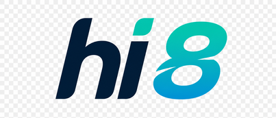 Logo hi8 trên thanh điều hướng trang chủ